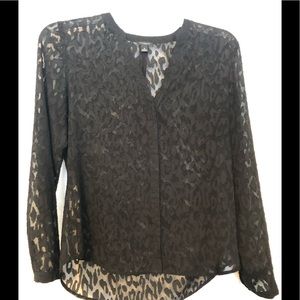 Cheetah print blouse